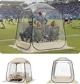 Produktbild: VEVOR Transparentes Zelt, 160x160x182 cm, Pop-up-Zelt für 2–4 Personen, Sportzelt mit Bodenmatte & oberer Abdeckung, Outdoor-Bubble-Zelt, Campingunterstand für Veranstaltungen, Angeln, Jubeln