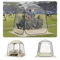 Produktbild: VEVOR Transparentes Zelt, 160x160x182 cm, Pop-up-Zelt für 2_4 Personen, Sportzelt mit Bodenmatte & oberer Abdeckung, Outdoor-Bubble-Zelt