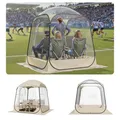 Produktbild: VEVOR Transparentes Zelt, 160x160x182 cm, Pop-up-Zelt für 2–4 Personen, Sportzelt mit Bodenmatte & oberer Abdeckung, Outdoor-Bubble-Zelt, Campingunterstand für Veranstaltungen, Angeln, Jubeln