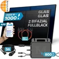 Produktbild: SUNNIVA® Balkonkraftwerk 1000W/800W Solaranlage MARSTEK BIFAZIAL FULLBLACK
