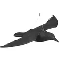 Produktbild: Relaxdays Vogelschreck, 3er Set, zum Aufhängen, fliegende Kunststoff Krähe, zur Vogelabwehr, Garten & Balkon, schwarz