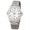 Produktbild: Regent Herren-Armbanduhr Elegant Analog Titan-Armband silber Quarz-Uhr URF925