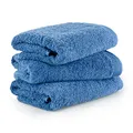 Produktbild: möve Superwuschel Handtuch-Set, 3 Handtücher 50 x 100 cm, Made in Germany, 100% Baumwolle, Cornflower