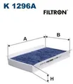 Produktbild: FILTRON K1296A Filter für Innenraumluft Innenraumfilter Filter Innenraum