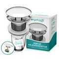 Produktbild: ® Universal Waschbecken Ablaufgarnitur - Pop up Ablaufventil mit und ohne Übe...