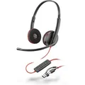 Produktbild: Poly Blackwire 3220 USB-C Stereo-Headset + USB-C/A-Adapter 93S87AA