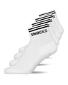 Produktbild: Snocks Retro Sneaker Socken (4 Paar) aus Bio Baumwolle - Knöchelsocken mit Streifen - Ankle Socks Herren & Damen - 39-42