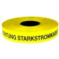 Produktbild: Trassenwarnband 'Achtung Starkstrom' / Rolle 40 mm x 250 m