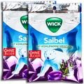 Produktbild: 2 er Pack Wick Salbei ohne Zucker 2 x 72g Einzeln verpackte Bonbons mit Salbei und Menthol