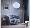Produktbild: GLOBO LIGHTING LED Stehlampe, Leuchtmittel inklusive, Warmweiß, Farbwechsel, Stehleuchte höhenverstellbar Bogenleuchte Federn RGB LED Fernbedienung