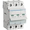 Produktbild: Hager SBN390. Nennstrom: 100 A, Spulenspannung (max): 440 V. Module Menge (max): 3 Modul(e). Breite: 52,5 (SBN390)