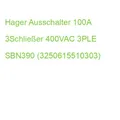 Produktbild: Hager Ausschalter 100A 3Schließer 400VAC 3PLE SBN390 (3250615510303)