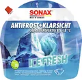 Produktbild: SONAX AntiFrost+KlarSicht bis -18 °C Ice Fresh (3 Liter) gebrauchsfertiger Scheibenreiniger mit trendigem Ice-Fresh-Duft für die Scheibenwaschanlage im Winter | Art-Nr. 01334090