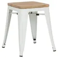 Produktbild: Mid.you Hocker, Braun, Weiß, Holz, Metall, Ulme, rechteckig, 39x46x39 cm, stapelbar, Wohnzimmer, Hocker, Sitzhocker