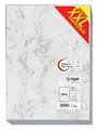 Produktbild: SIGEL T1080 Hochwertiges Marmor-Papier A4 grau (250 Blatt, 90 g) beidseitig marmoriert, Briefpapier, Speisekarte, XXL-Superpack wie DP371
