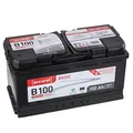 Produktbild: Accurat Basic B100 Autobatterie - 12V, 100Ah, 830A, zyklenfest, wartungsfrei, 30% mehr Startleistung, Ca-Technologie, Pluspol rechts- Starterbatterie, Nassbatterie, Blei-Säure Batterie