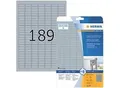 Produktbild: HERMA Typenschildetiketten 4220 Silber DIN A4 25,4 x 10 mm 25 Blatt à 189 Etiketten