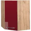 Produktbild: Vicco Eckhängeschrank Fame-Line Bordeaux Hochglanz/Goldkraft Eiche 57 cm