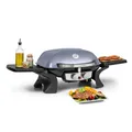 Produktbild: Gasgrill Camping 2 Brenner BBQ Outdoor Mobil Grill Edelstahl grau 50x39 cm