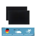 Produktbild: Hochwertige 45x30cm Abtropfmatten für Bar und Küche – Schutz und Stil in Schwarz
