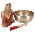 Produktbild: GURU SHOP Handgearbeitete Klangschale mit Langanhaltendem Ton, Tibet Klangschale - 19 cm