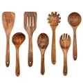 Produktbild: Holzlöffel zum Kochen, 7teilig, Holzutensilien zum Kochen, KüchenhelferSet, H...
