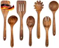 Produktbild: Holzkochutensilien Set 7-teilig naturbelassen hitzebeständig für Küche und Kochl