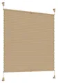 Produktbild: Plissee beige 90cm x 160cm Easyfix verspannt Plisseerollo Tür Fenster Faltrollo