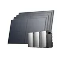 Produktbild: ECOFLOW STREAM Ultra und 2 x AC Pro 5,76kWh, Balkonkraftwerk mit Speicher 2080W, Komplettset mit 4x 520W Solarpanel, Dual AC-Anschlüsse, bis zu 11,52kWh Kapazität, Smart AI, Plug&Play