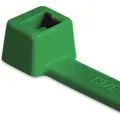 Produktbild: HellermannTyton Standard-Kabelbinder, innenverzahnt (L x B) 210 mm x 4.6 mm T80R-N66-GN-C1 Farbe: Grün 100 St. (Kunststoffkabelbinder, 210 mm, 100 Stk.) (116-08015)