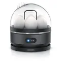 Produktbild: Arendo Eierkocher 400 Watt, Edelstahl, Egg Cooker, 7 Eier, 3 Härtegrade wählbar, Warmhaltefunktion, Signalton, BPA-frei, cool grey
