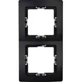 Produktbild: Kopp Abdeckrahmen 2-Fach Paris Mattschwarz