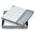 Produktbild: Zarges Schachtabdeckung aus Stahl mit Wanne 800 mm x 800 mm