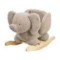 Produktbild: Nattou Schaukeltier aus weichem Teddy-Stoff, Schaukeltier Elefant, Inkl. Sicherheitsgurt, Fröhliches Hin- und Herschaukeln, Ca. 60 cm, Lapidou, Polyester/Holz, Taupe