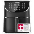 Produktbild: COSORI Heißluftfritteuse Airfryer, Testsieger 2024, 11-in-1 Air Fryer XXL 5,5L, Friteuse Heissluftfritteuse mit Shake-Reminder, 100 Rezepte, 55 Prozent energiesparend, spülmaschinenfest, CP158-AF