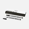 Produktbild: 2x MONT BLANC Tintenrollermine F fein Tinte schwarz 128224 LeGrand Originalminen