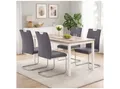 Produktbild: HTI-Living Esszimmerstuhl Esszimmerstuhl 4er Set Grau Webstoff Kelly C (Set, 4 St), Schwingstuhl Wartezimmerstuhl Küchenstuhl