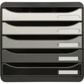 Produktbild: Exacompta Schubladenbox Big Box Plus 5 offene Schubladen Grau 3097294D