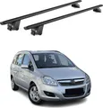 Produktbild: Dachträger Grundtäger für Opel Zafira B 2008-2011 FL 100kg Alu Schwarz 2 tlg ABE