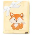 Produktbild: Be Mammy Warme Kuscheldecke Babydecke Blanket Baby Geschenk BE20-168 (Gelb - Fuchs)