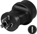 Produktbild: Hama Reiseadapter Australien China Typ I (Adapter für Argentinien, Neuseeland, Papua-Neuguinea, Uruguay) Reisestecker schwarz