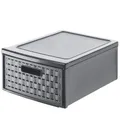 Produktbild: Rotho Kunststoff AG Rotho COUNTRY Schubladenbox, 8,3 Liter, Aufbewahrungsbox, Maße: 350 x 260 x 145 mm, PP-Kunststoff, Farbe: anthrazit 1114808853