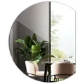 Produktbild: Tulup Badspiegel HalbRund Wanddeko Spiegel Wand Modern Glas Kosmetikspiegel 84 x 100 cm