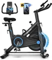 Produktbild: CHAOKE Heimtrainer Fahrrad mit App, Profi Ultra-Leiser Heimtrainer, 160KG Belastbar (Magnetwiderstand, verstellbare Armlehnen), einstellbare Widerstandsstufe, Professioneller Reitsitz, LCD Monitor