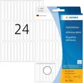 Produktbild: HERMA 2530 Vielzweck-Etiketten, 1248 Stück, 6 x 50 mm, 39 pro Bogen, selbstklebe