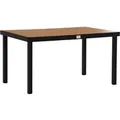 Produktbild: Outsunny Gartentisch  Aluminium Kunststoff Naturholz 140L x 90B x 74H cm