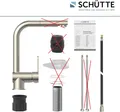 Produktbild: Schütte LONDON Spültischarmatur mit Herausziehbarem Auslauf - Edelstahloptik