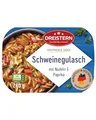 Produktbild: DREISTERN Schweinegulasch 280g I Mit Nudeln & Paprika I Herzhaftes Fertiggericht in Mikrowellenschale I Lange Haltbarkeit dank natürlicher Konservierung I Hausmacher Qualität