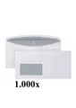 Produktbild: 1.000x Briefumschläge mit Fenster DIN lang 110 x 220mm selbstklebend