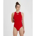 Produktbild: Badeanzug Damen Team Wasserball Einfarbig - Red-white - 42